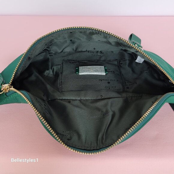 KATE SPADE BELT Bag Chelsea KSNYL Nylon BELT Bag- Deep Jade color🎈 - Picture 13 of 16